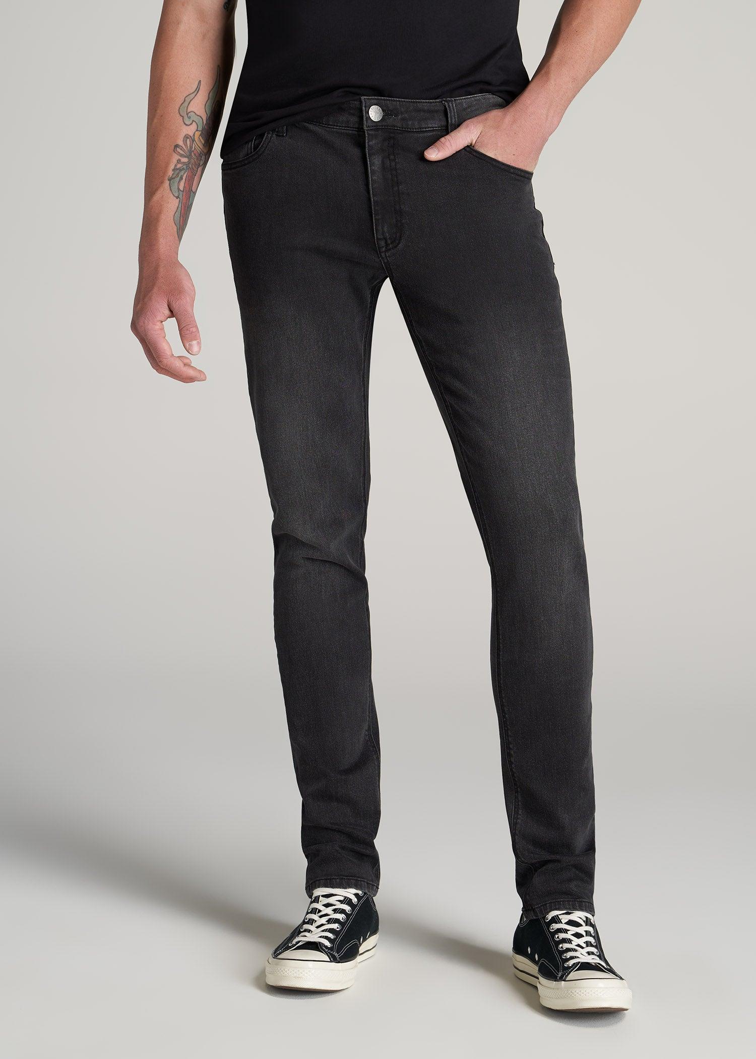 Travis SKINNY Jeans for Tall Men in Dark Smoke Product Image
