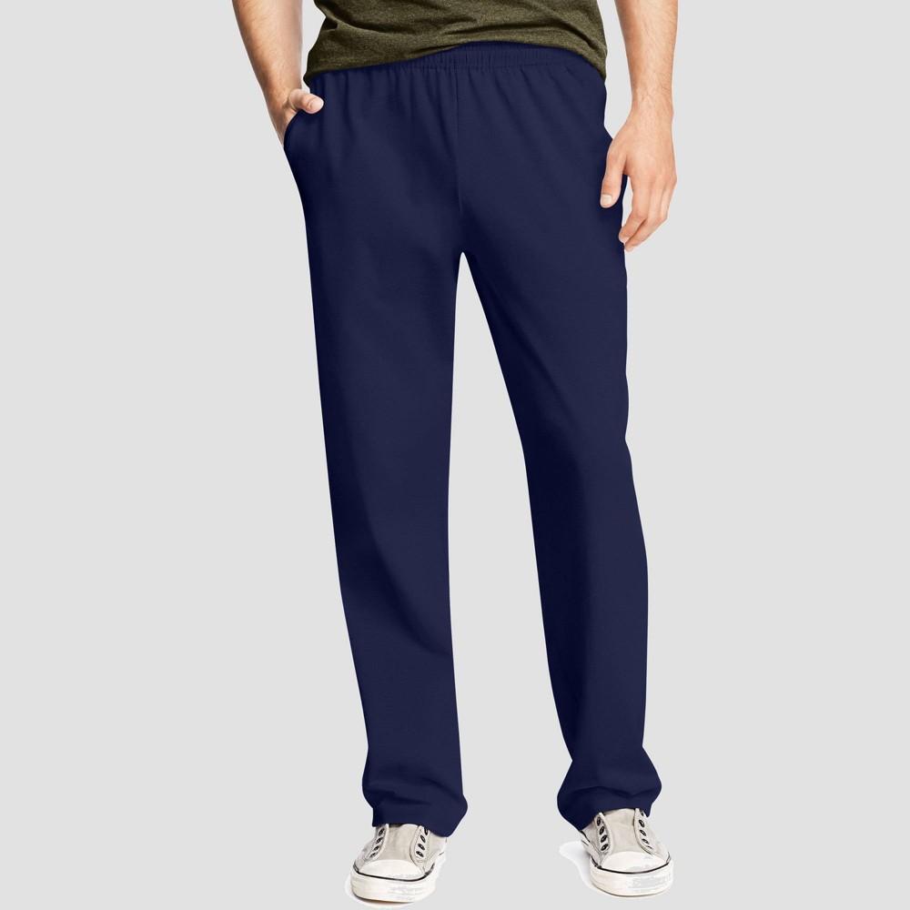 Hanes Essentials Mens Cotton Jersey Pants, 32 Charcoal Heather S Product Image