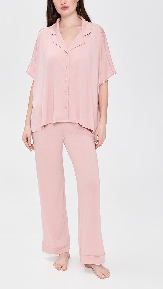 Flora Nikrooz Solid Knit Caftan PJ Set | Shopbop Product Image