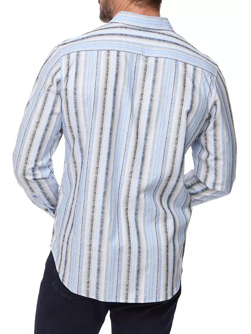 Drakeswood Striped Stretch-Cotton Shirt Product Image