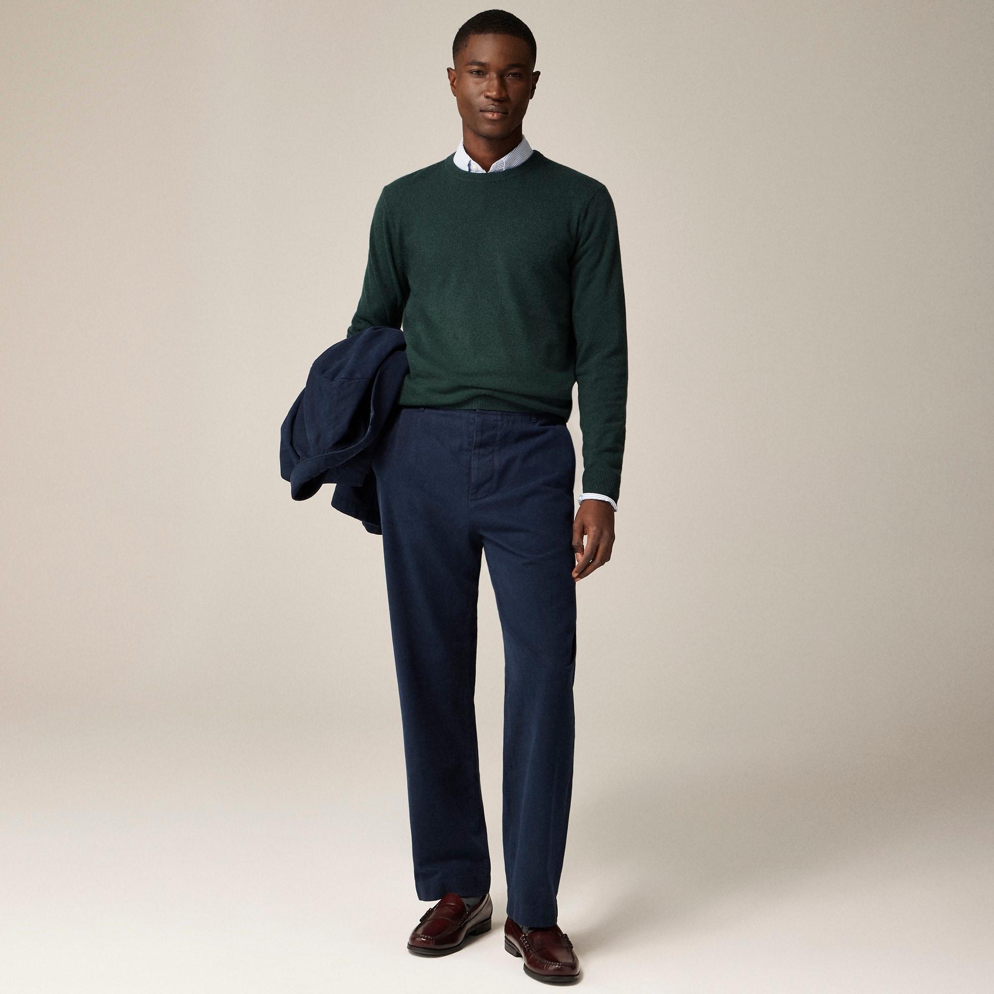 Kenmare Relaxed-fit suit pant in Italian cotton blend Product Image