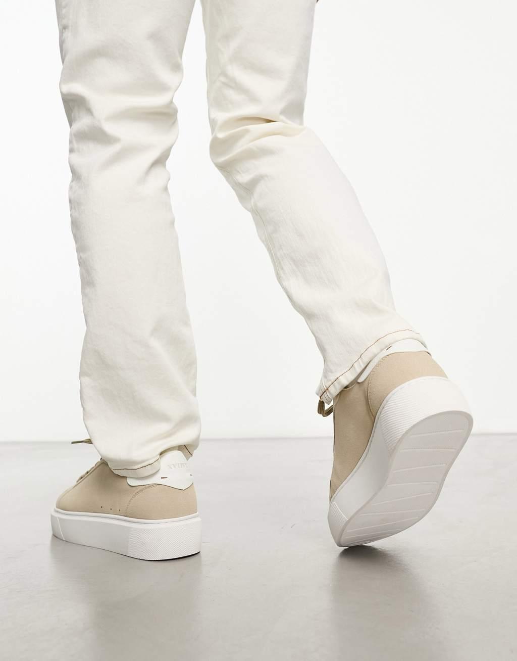 ASOS DESIGN chunky lace-up sneakers Product Image
