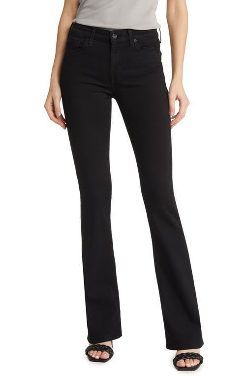 7 For All Mankind Kimmie Mid Rise Bootcut Jeans in Rinse Black Product Image