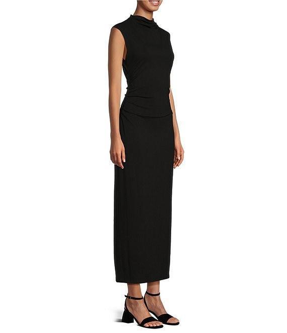 Gianni Bini Knit Mock Neck Cap Sleeve Bodycon Midi Dress Product Image
