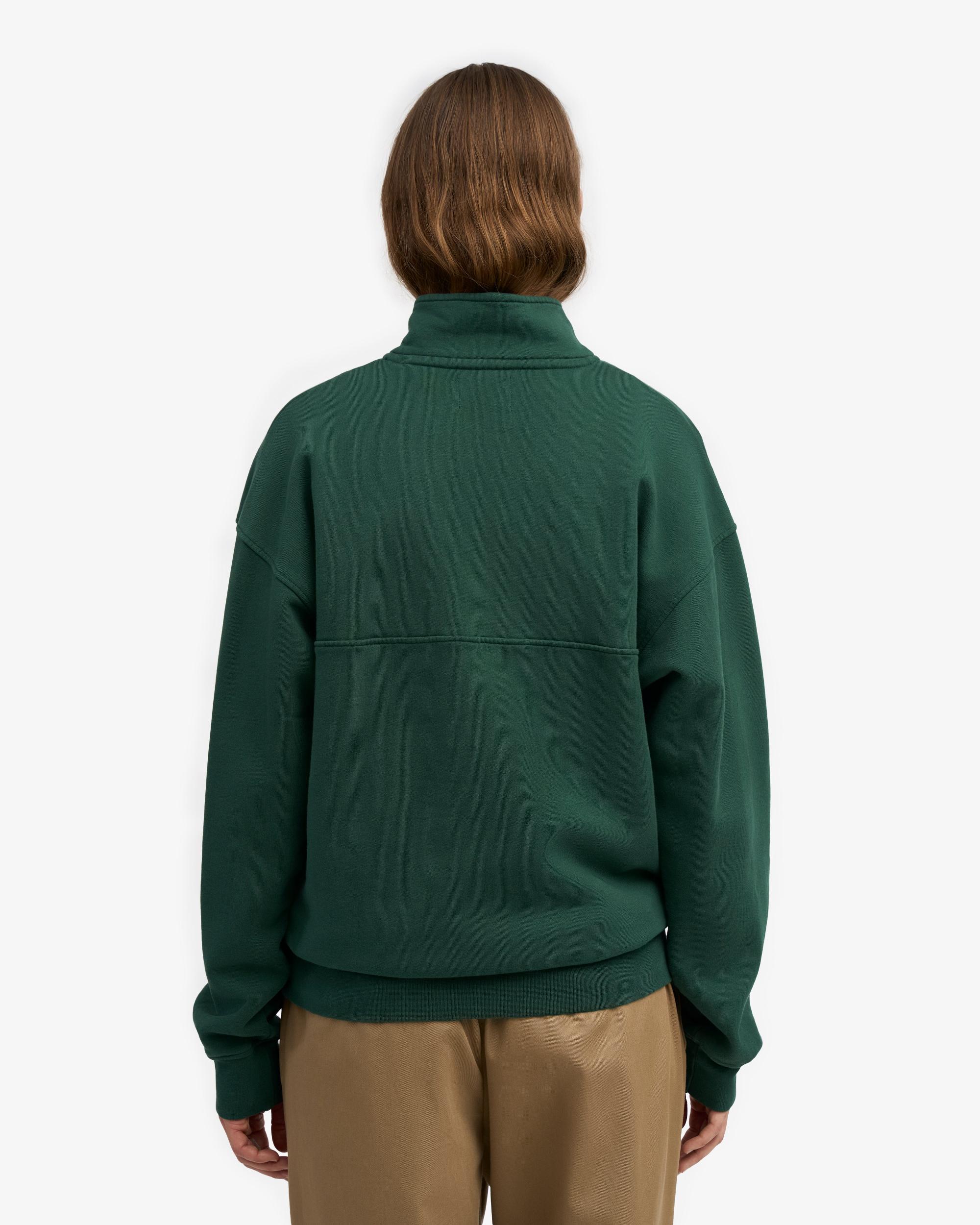 Organic Quarter Zip - Emerald Green Product Image