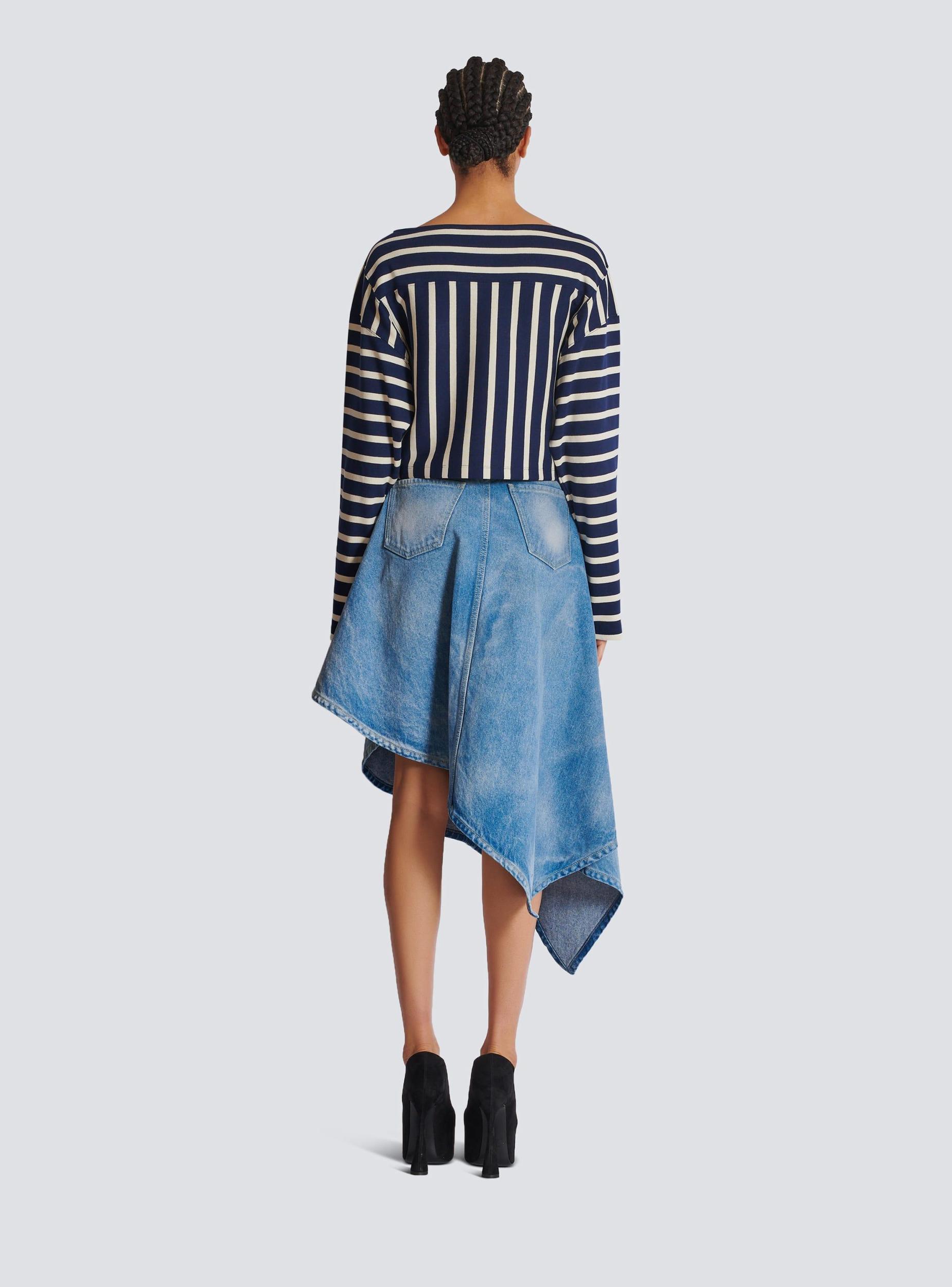 Striped Balmain Baseball top Product Image