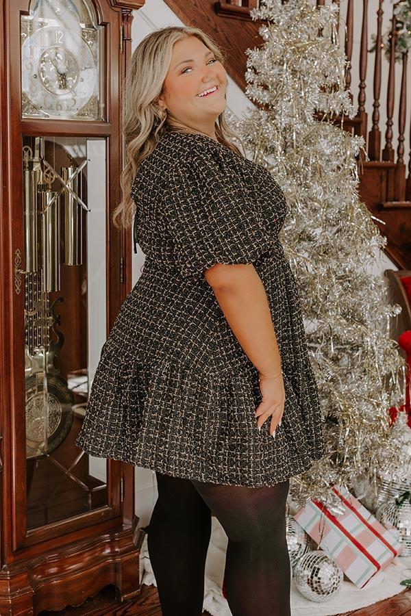 Fall Mixer Tweed Mini Dress Curves Product Image