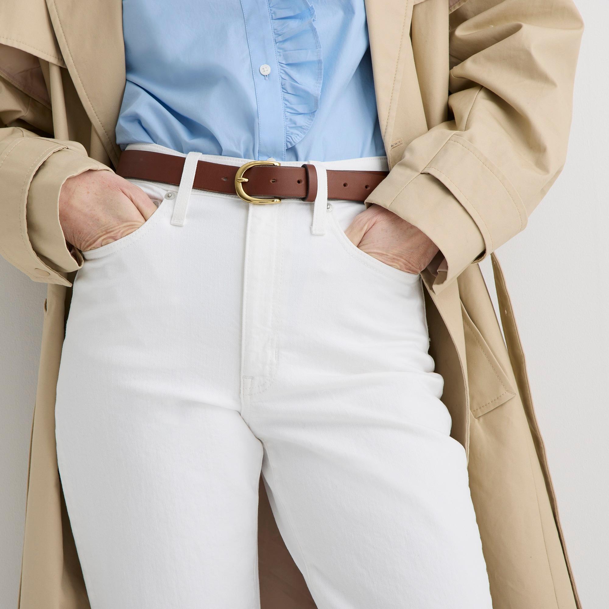 Slim boyfriend jean in white Product Image
