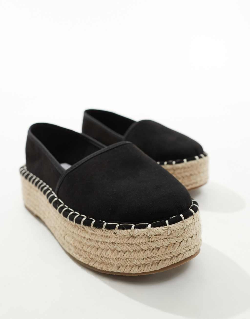 ASOS DESIGN Journal flatform espadrilles Product Image