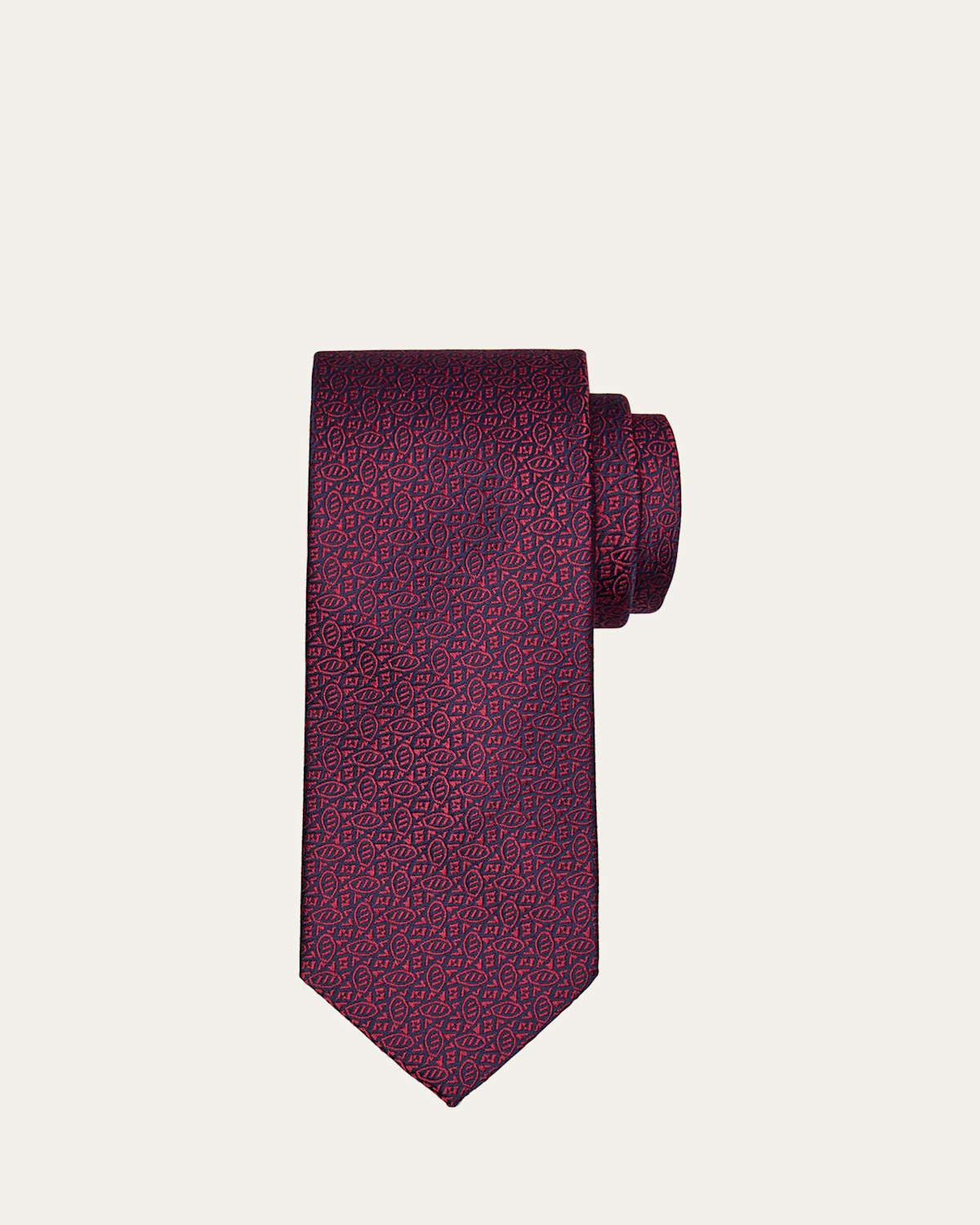 Mens Football Woven Silk Tie Product Image