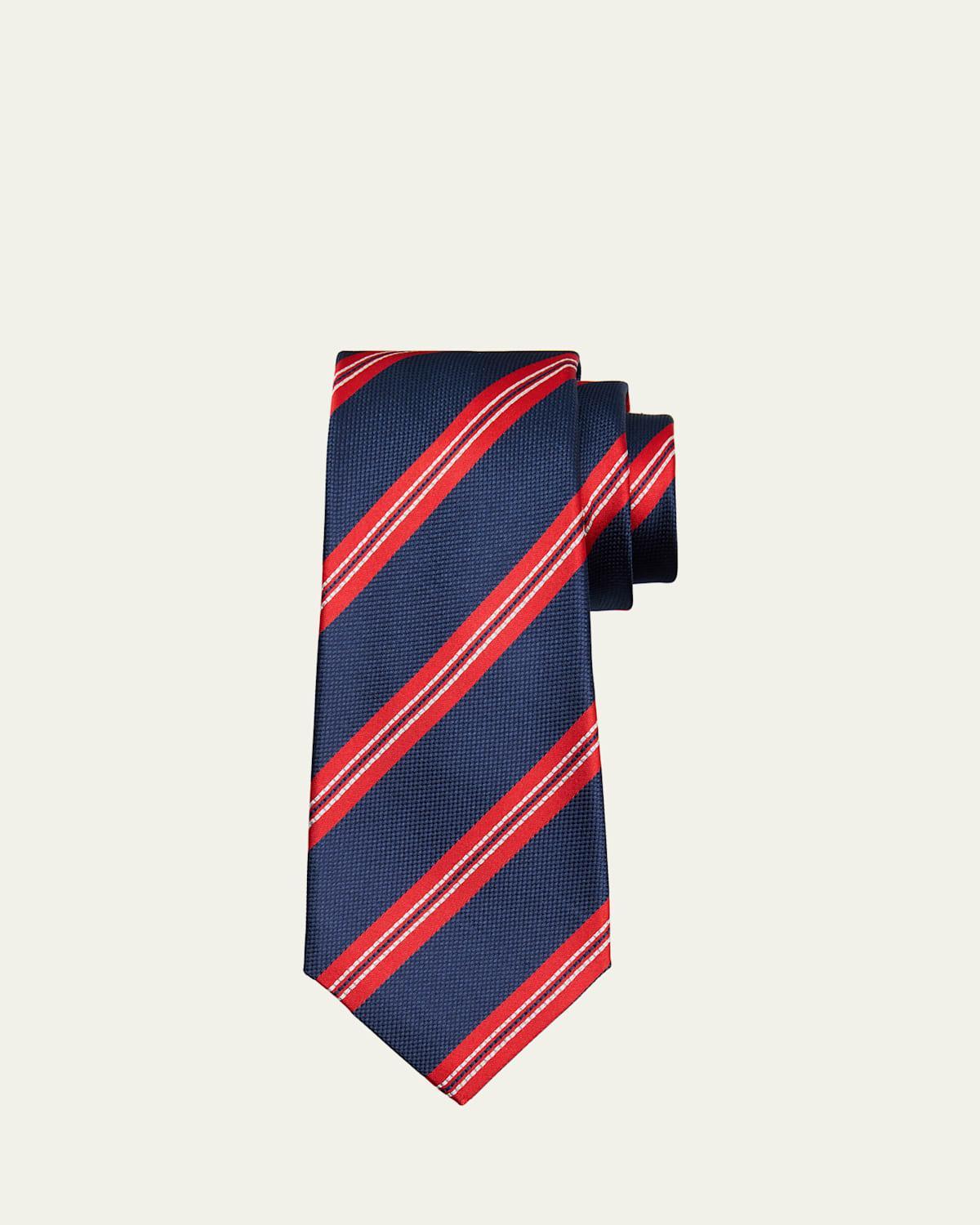 Mens Snorkel-Pattern Silk Tie Product Image