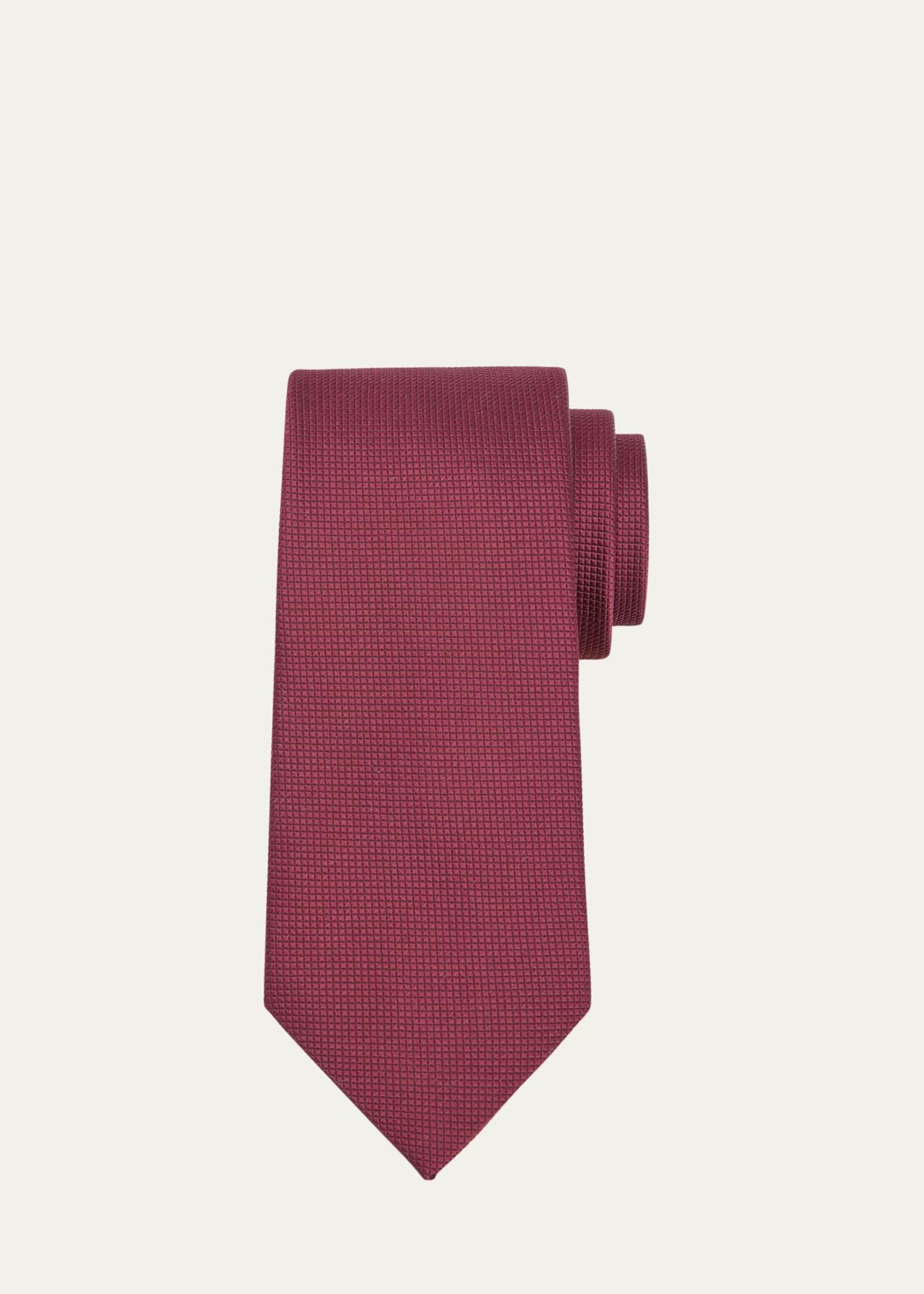 Mens Tossed Rectangles Silk Tie Product Image