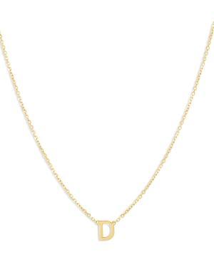 Womens 14K Yellow Gold Initial Pendant Necklace Product Image