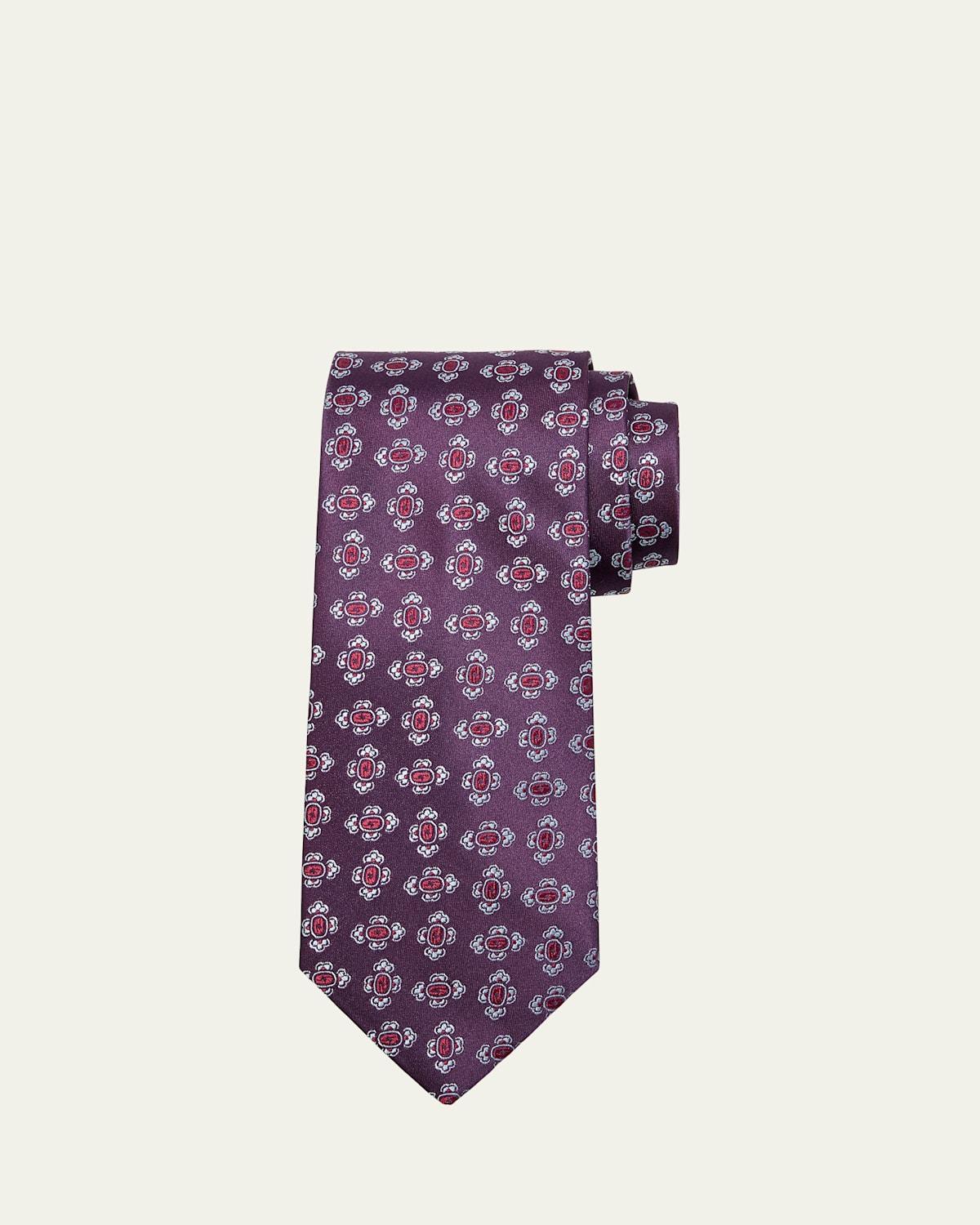 Mens Medallion Silk Tie Product Image