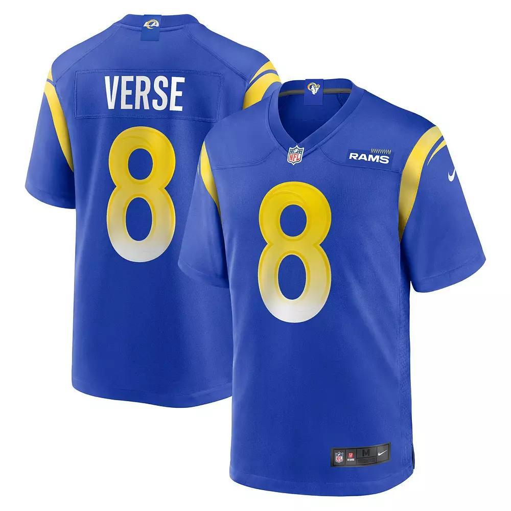 Men's Nike Jared Verse Royal Los Angeles Rams  Player Game Jersey, Size: Medium, Blue Product Image