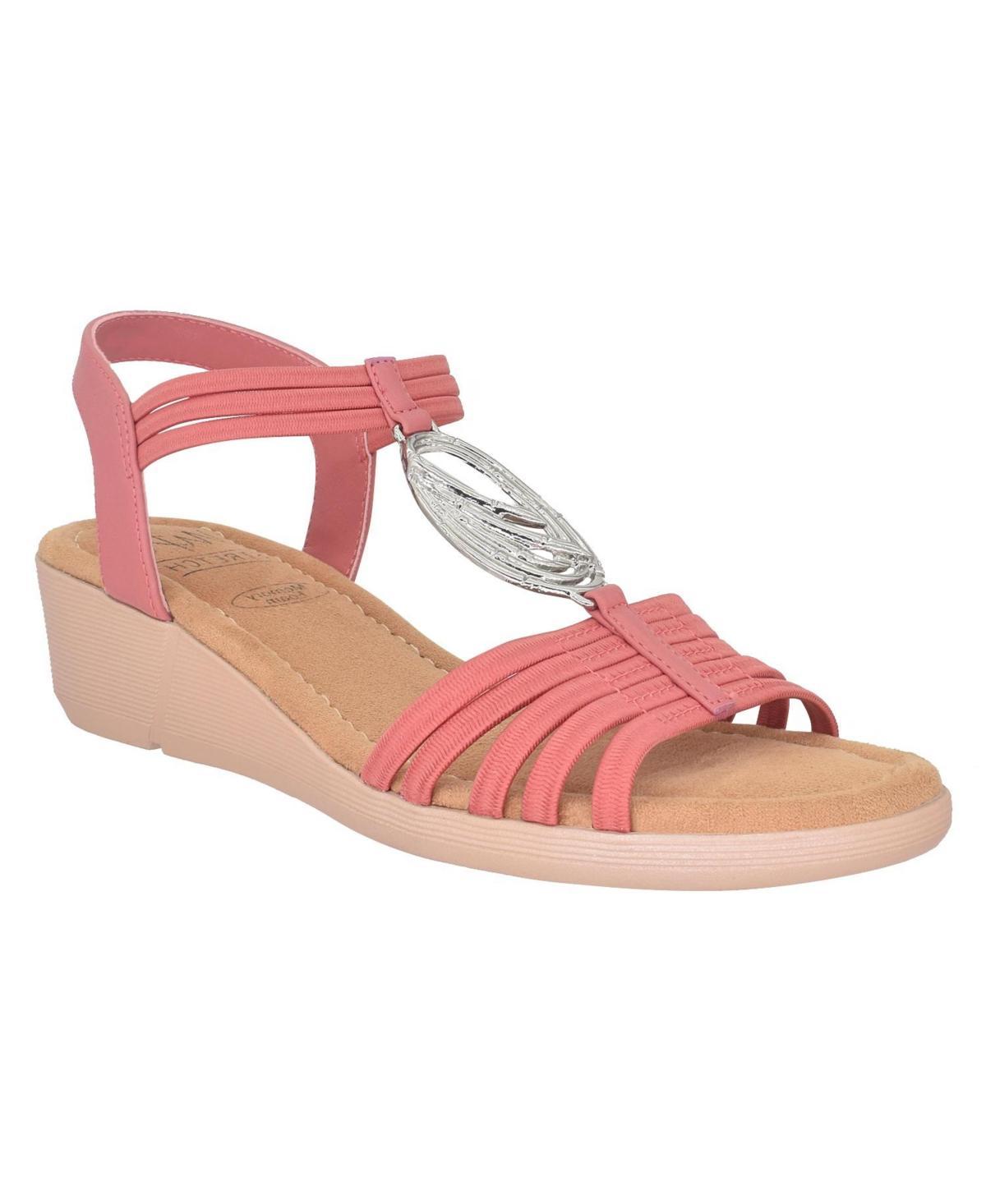 Impo Ralana Women's Stretch Elastic Memory Foam Sandals, Size: 7, Black Product Image