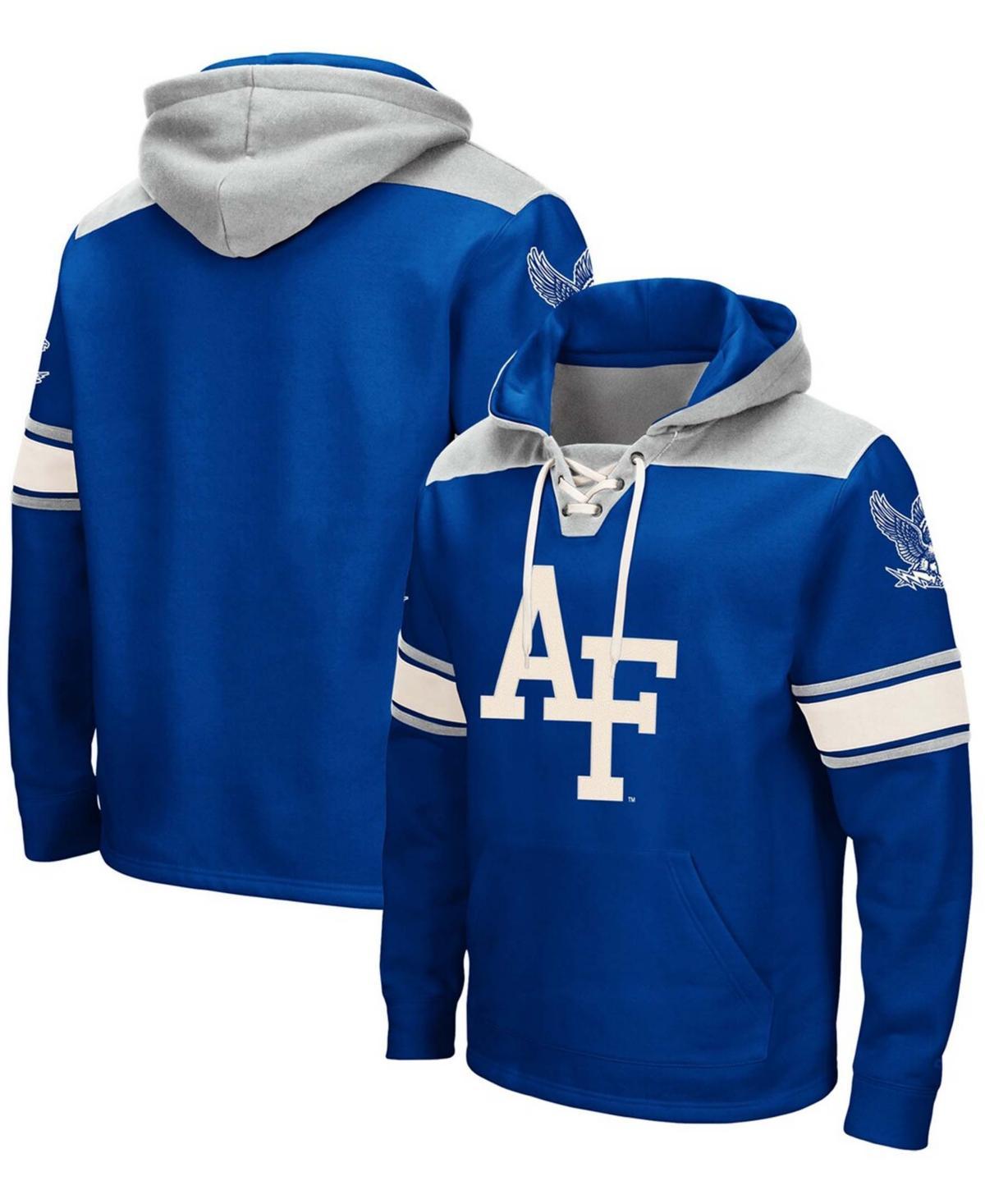 Men's Colosseum Royal Air Force Falcons 2.0 Lace-Up Hoodie, Size: 2XL, Afa Blue Product Image