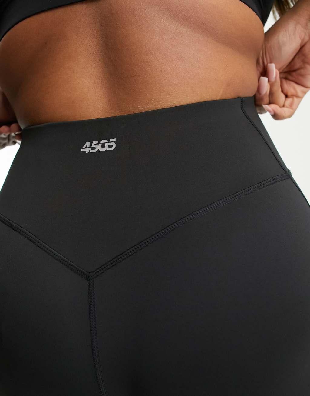 ASOS 4505 Curve icon legging with butt-sculpting seam detail and pocket-Black Product Image