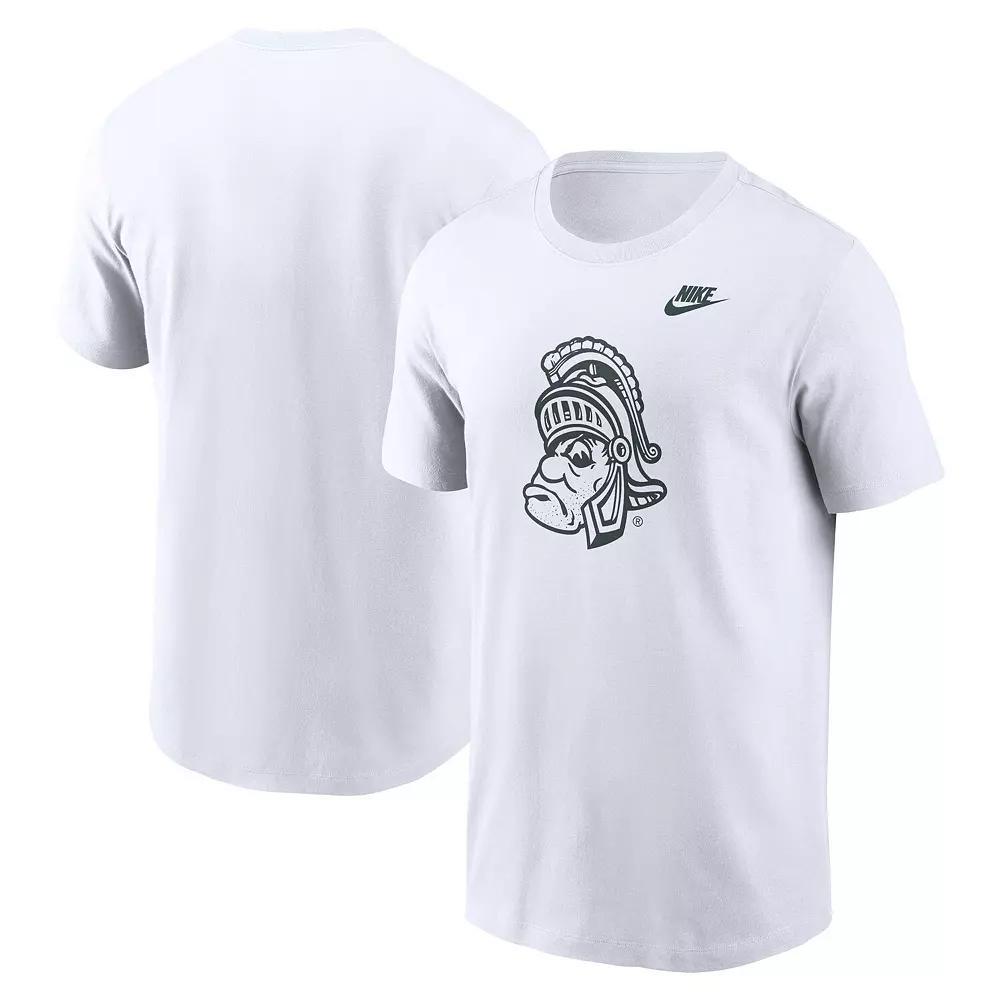 Men's Nike White Michigan State Spartans Legacy Alternate Logo T-Shirt, Size: Large Product Image