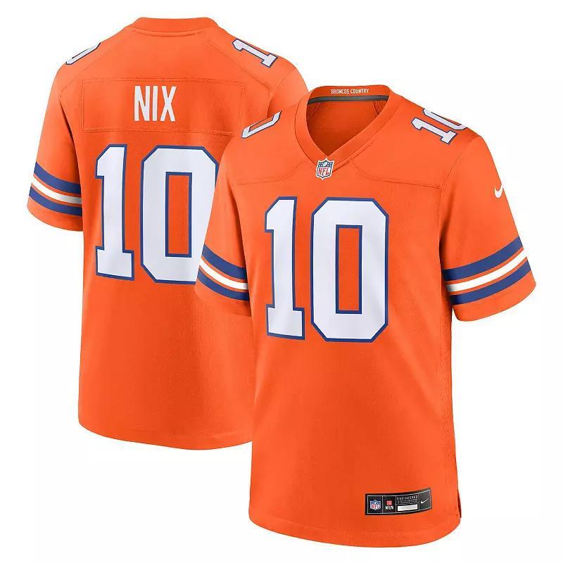 Bo Nix Denver Broncos Nike Men's NFL Game Jersey Product Image
