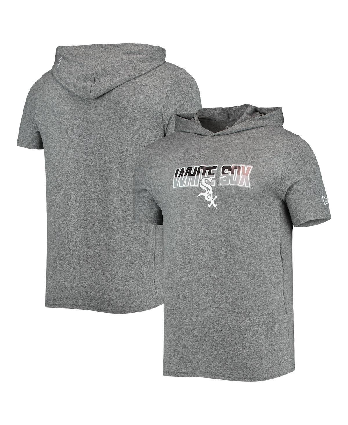 Men's New Era Heathered Gray Chicago White Sox Hoodie T-Shirt, Size: XL, Grey Product Image