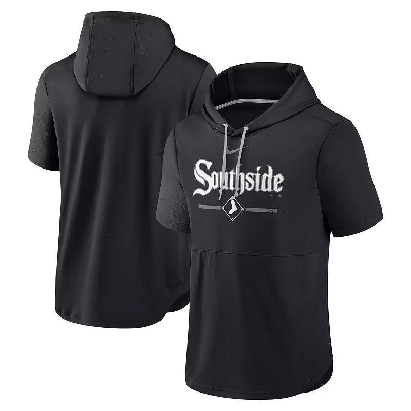 Men's Nike  Black Chicago White Sox City Connect Short Sleeve Pullover Hoodie, Size: Small Product Image