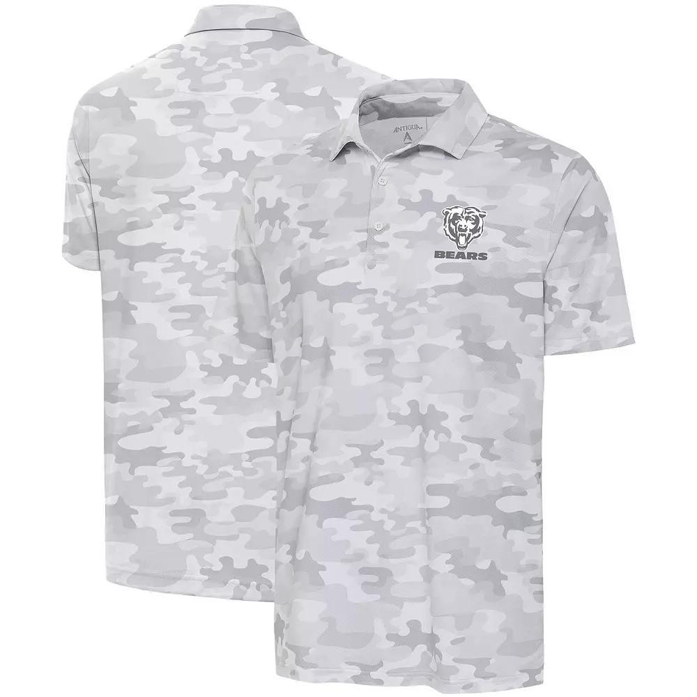 Men's Antigua White Minnesota Vikings Anthracite Logo Collide Polo, Size: Medium Product Image
