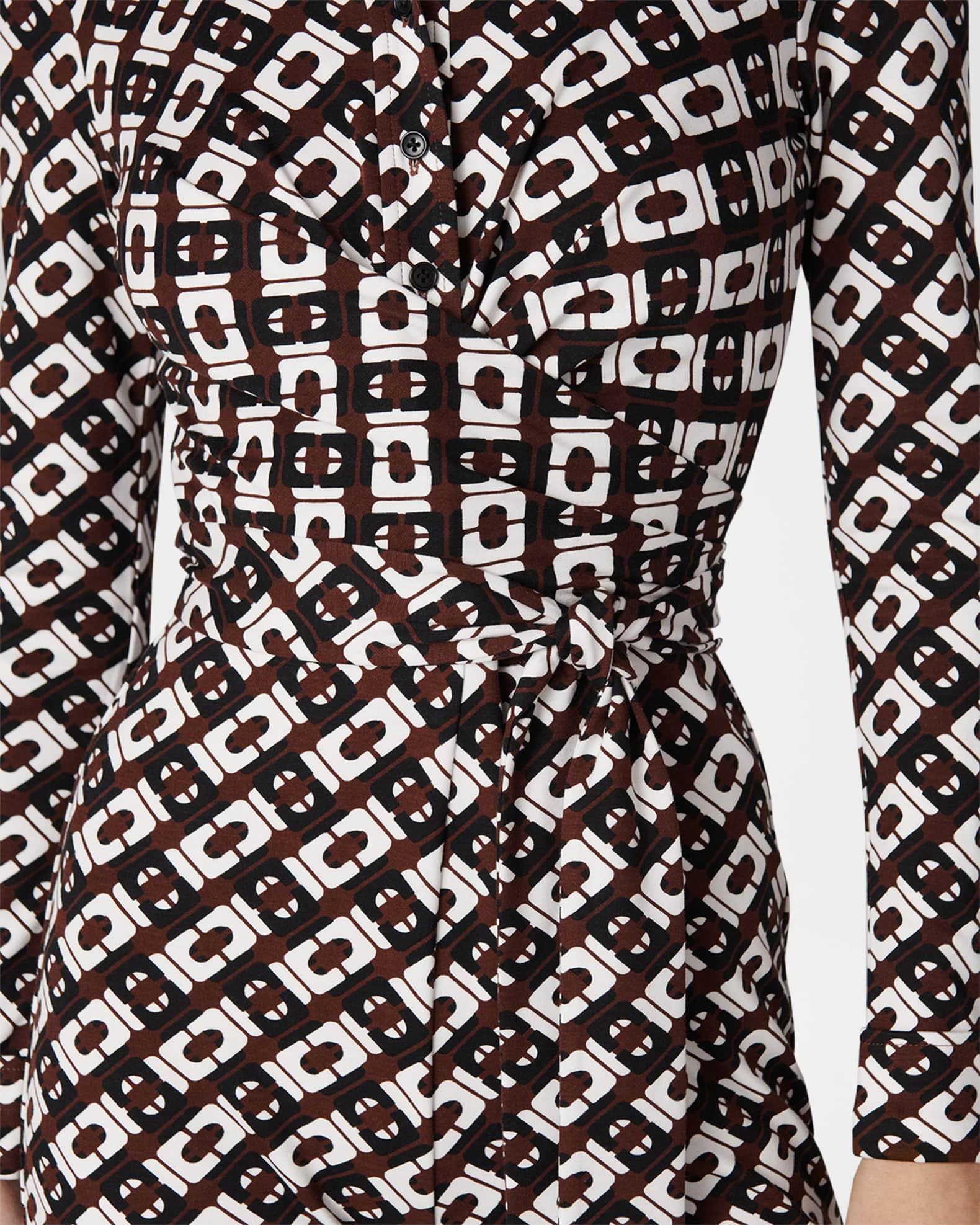 Michele Flared Geometric-Print Jumpsuit Product Image