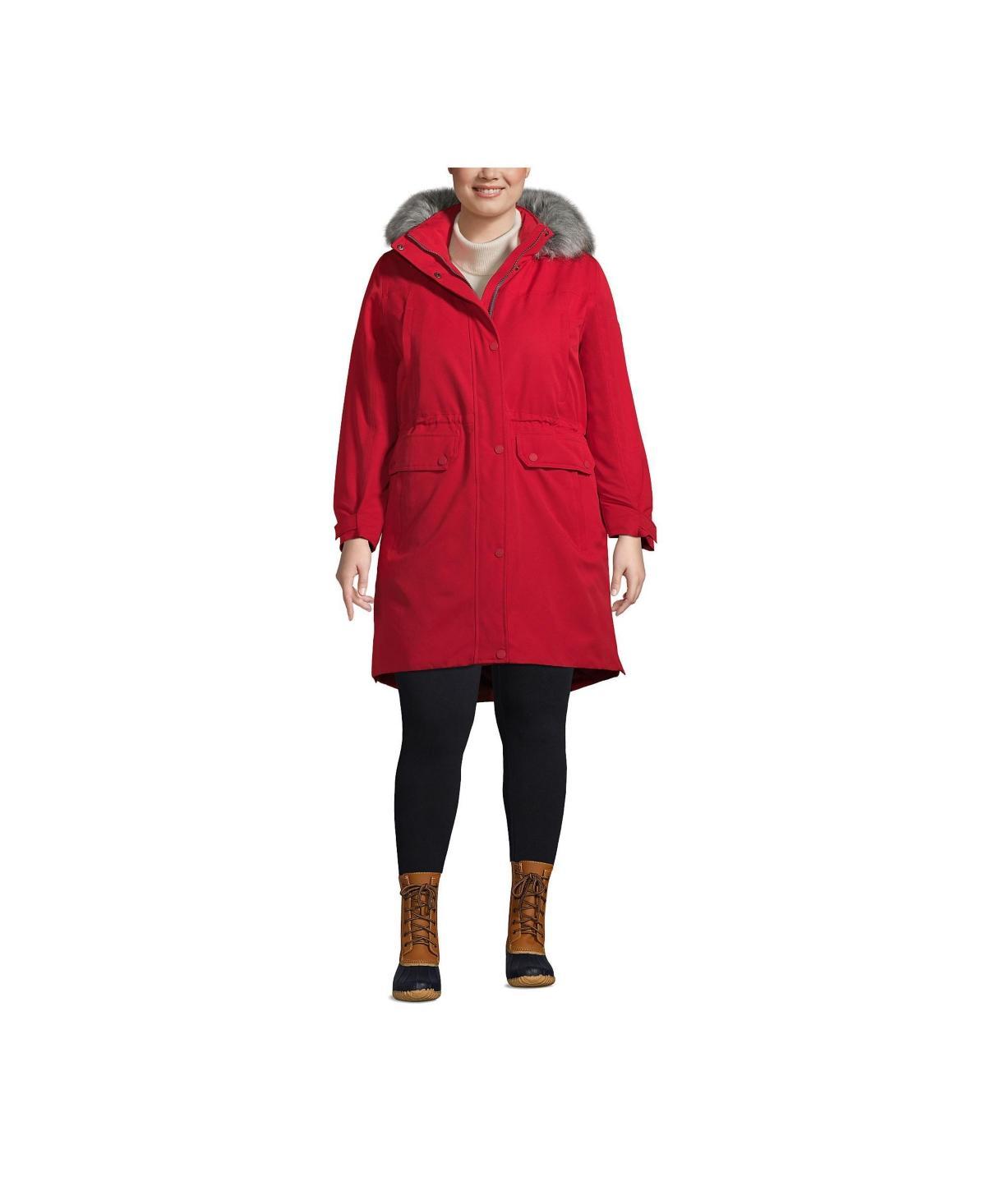Plus Size Lands' End Expedition Down Waterproof Winter Parka, Women's, Size: 3XL, Black Product Image