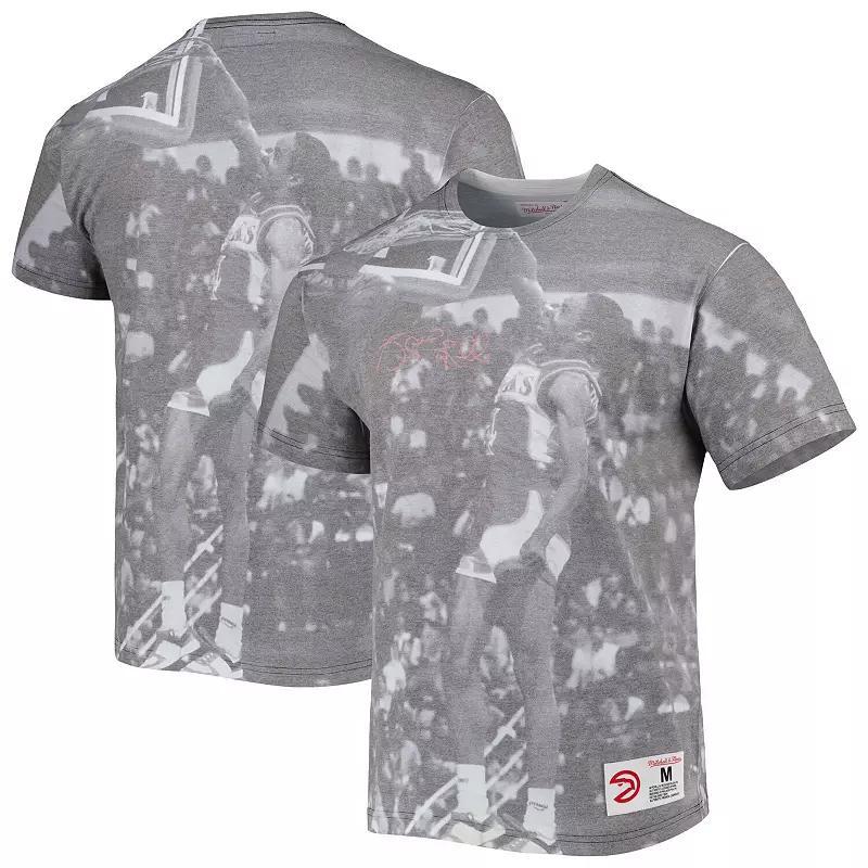 Men's Mitchell & Ness Spud Webb Gray Atlanta Hawks Above The Rim Sublimated T-Shirt, Size: Small, Grey Product Image