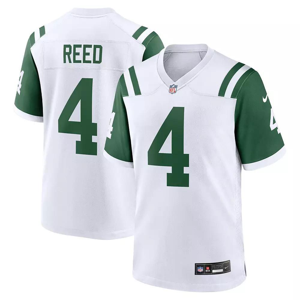 Men's Nike D.J. Reed White New York Jets Classic Alternate Game Jersey, Size: 3XL Product Image