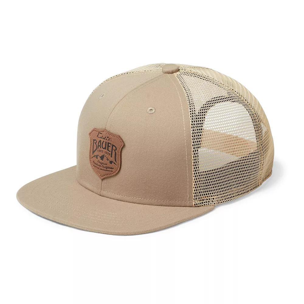 Mens Eddie Bauer Shield Logo High-Crown Recycled Snapback Hat, Lt Green Product Image
