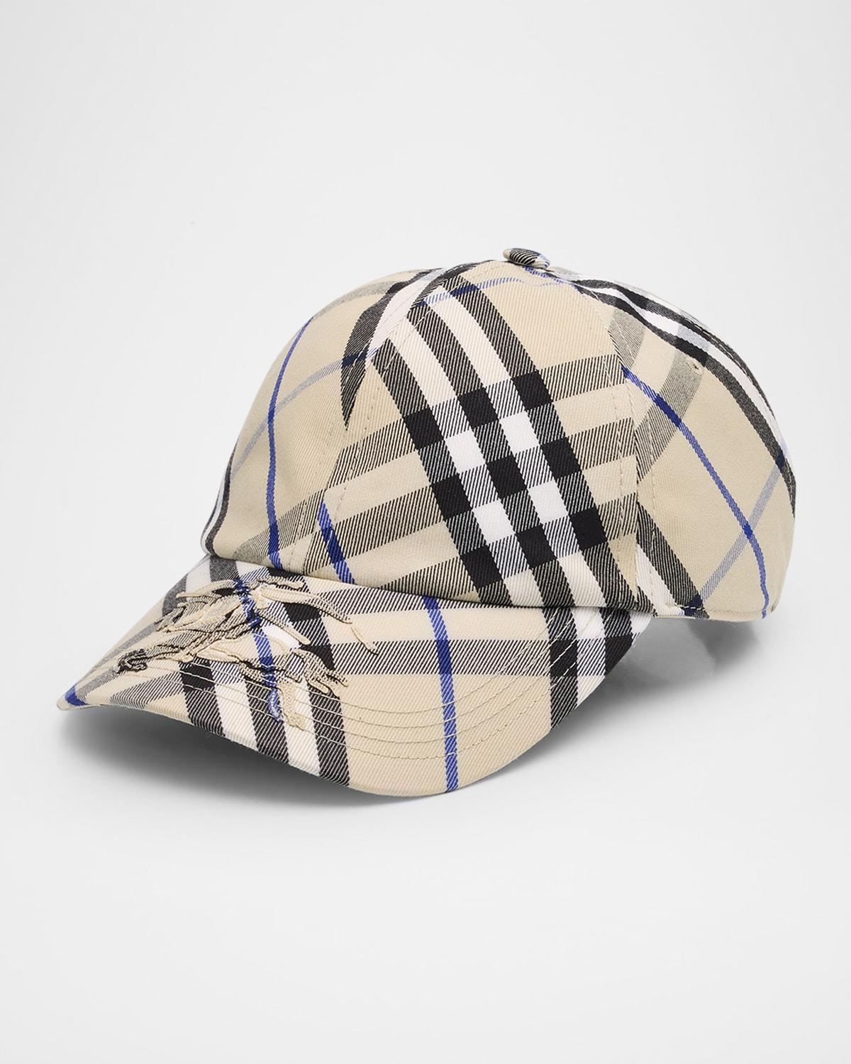 Mens Check EKD Baseball Cap Product Image