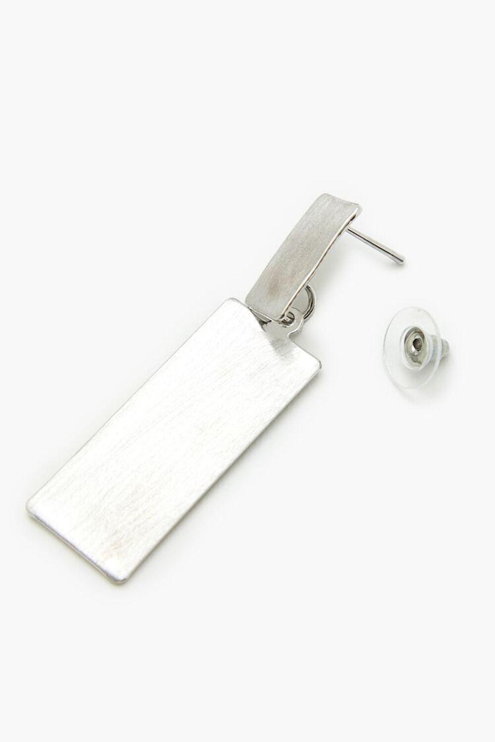 Brushed Rectangular Drop Earrings | Forever 21 Product Image