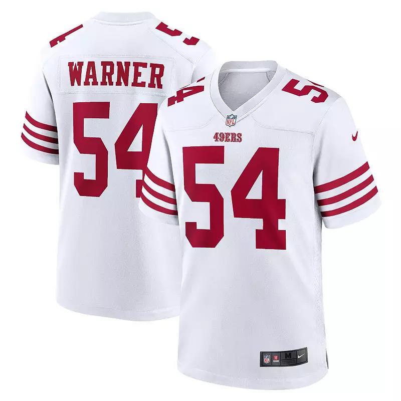 Men's Nike Fred Warner White San Francisco 49ers Player Game Jersey, Size: Small Product Image