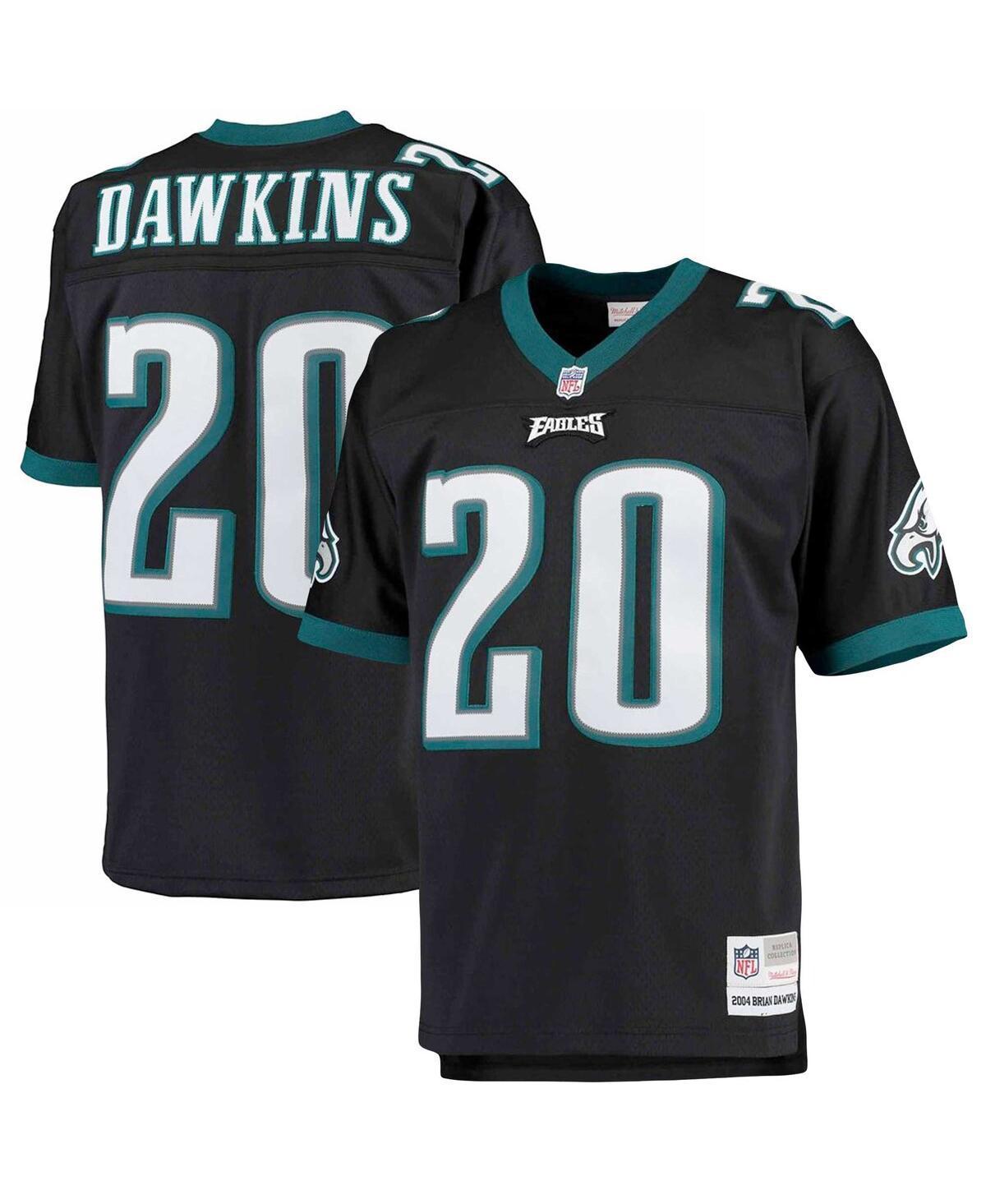 Men's Mitchell & Ness Brian Dawkins Black Philadelphia Eagles Big & Tall 2004 Retired Player Replica Jersey, Size: 3XLT Product Image