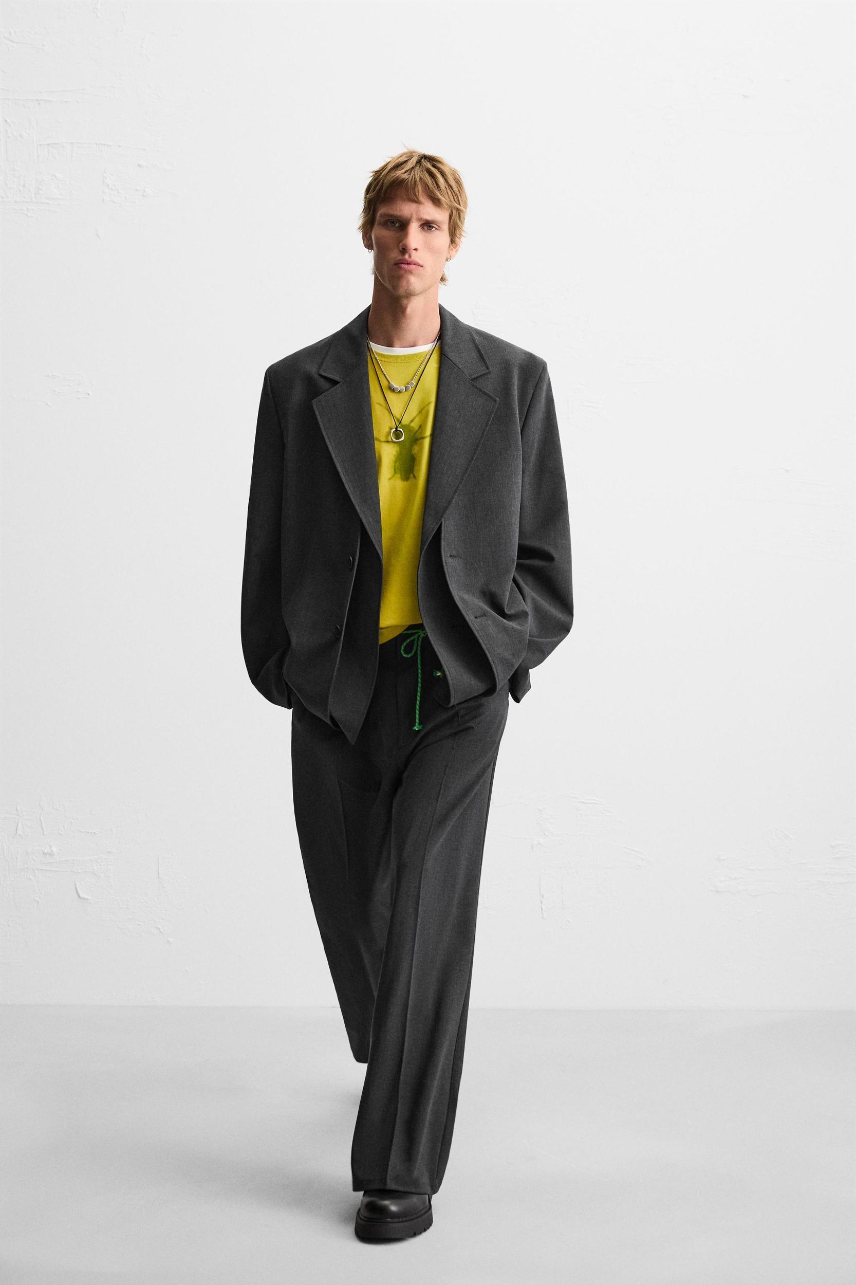 PLEATED SUIT PANTS Product Image