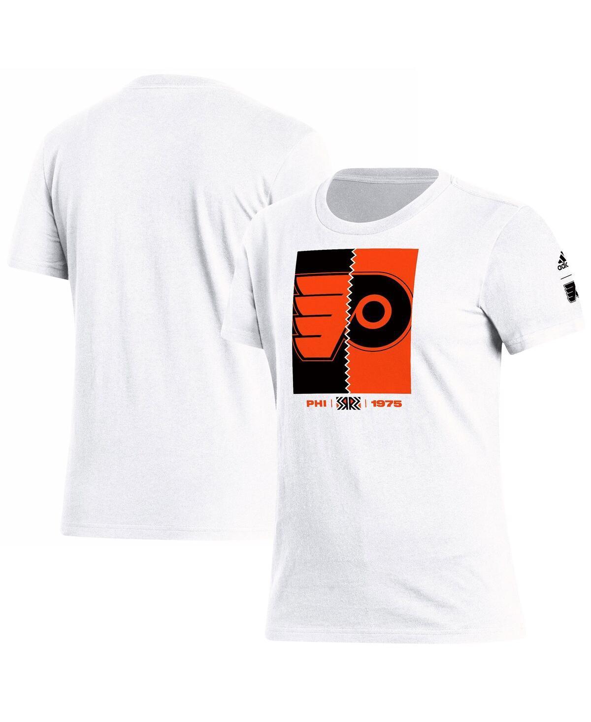 Women's adidas White Colorado Avalanche Reverse Retro 2.0 Playmaker T-Shirt, Size: XL Product Image