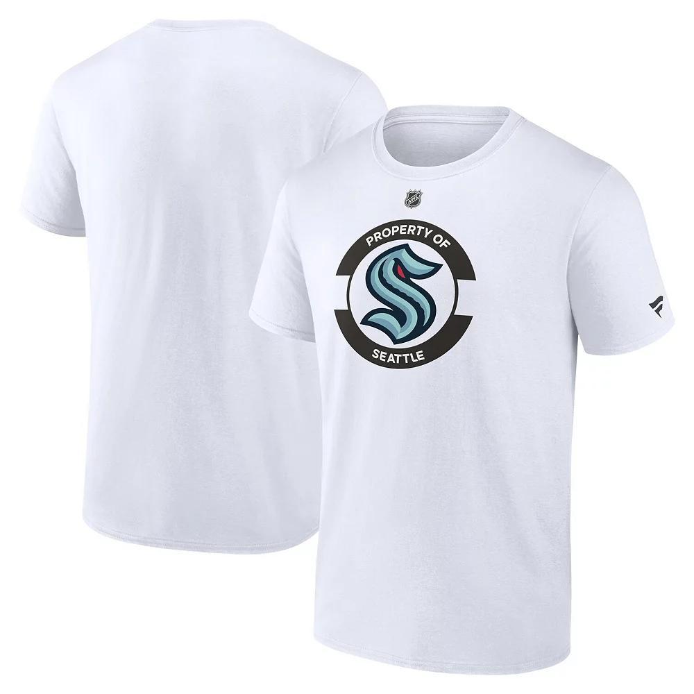 Men's Fanatics White Seattle Kraken Authentic Pro Core Secondary T-Shirt, Size: 3XL, Krk White Product Image