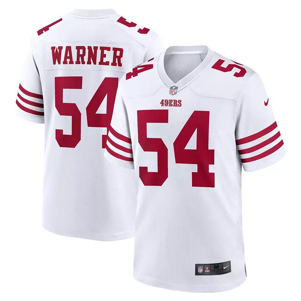 Men's Nike Fred Warner White San Francisco 49ers Player Game Jersey, Size: Small Product Image