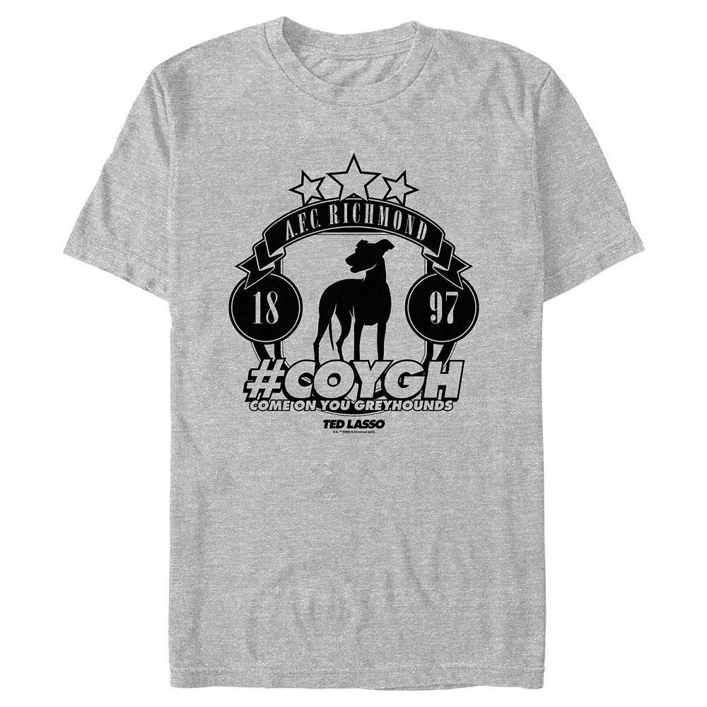 Men's Ted Lasso Richmond COYGH Graphic Tee, Size: XL, Athletic Grey Product Image