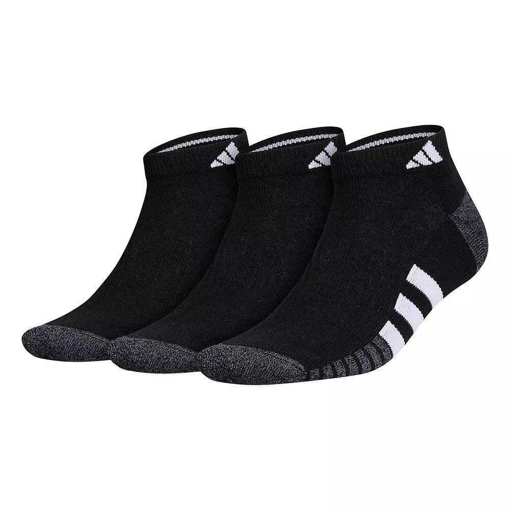 Men's adidas Cushioned 3.0 3-Pack Low Cut Socks, Size: 6-12, White Product Image