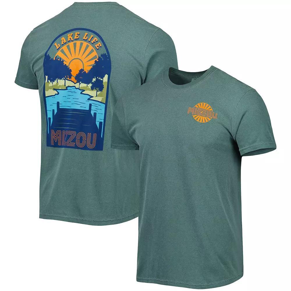 Men's Green Missouri Tigers Lake Life Comfort Color T-Shirt, Size: Large Product Image