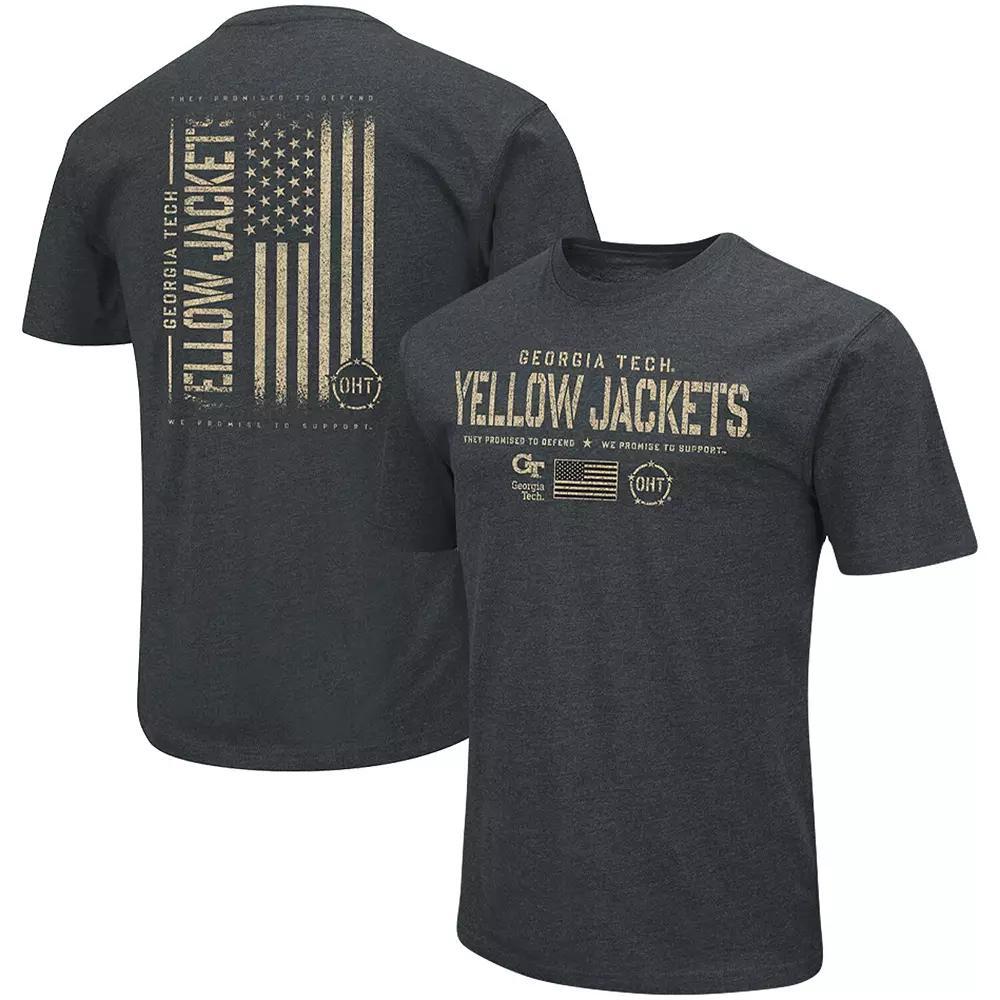 Men's Colosseum Heathered Black Missouri Tigers OHT Military Appreciation Flag 2.0 T-Shirt, Size: 2XL, Charco Product Image