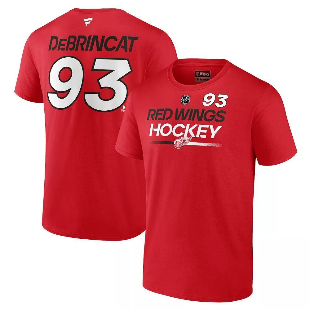 Men's Fanatics Branded Brandon Tanev Deep Sea Blue Seattle Kraken Authentic Pro Prime Name & Number T-Shirt, Size: Large, Krk Blue Product Image
