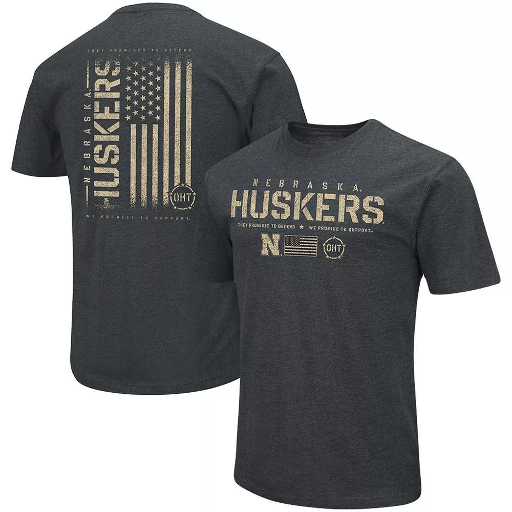 Men's Colosseum Heathered Black Missouri Tigers OHT Military Appreciation Flag 2.0 T-Shirt, Size: 2XL, Charco Product Image