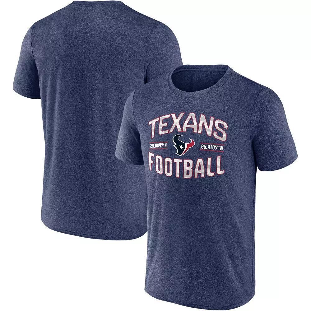 Men's Fanatics Heathered Navy Houston Texans Want To Play T-Shirt, Size: 2XL, Blue Product Image