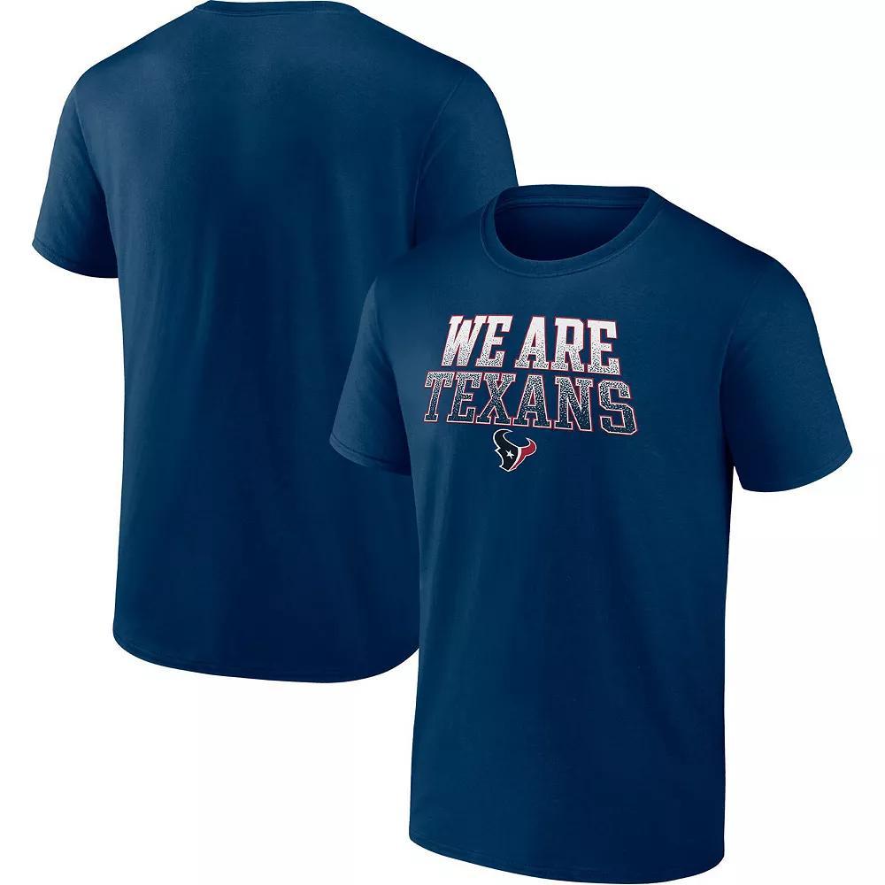 Men's Fanatics Branded Navy Houston Texans Chiefs Kingdom Heavy Hitter T-Shirt, Size: Large, Blue Product Image