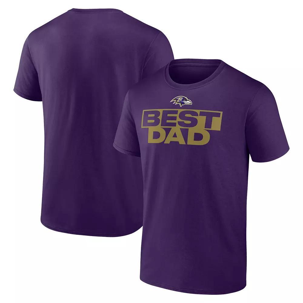 Men's Black Cincinnati Bengals Best Dad T-Shirt, Size: Medium Product Image
