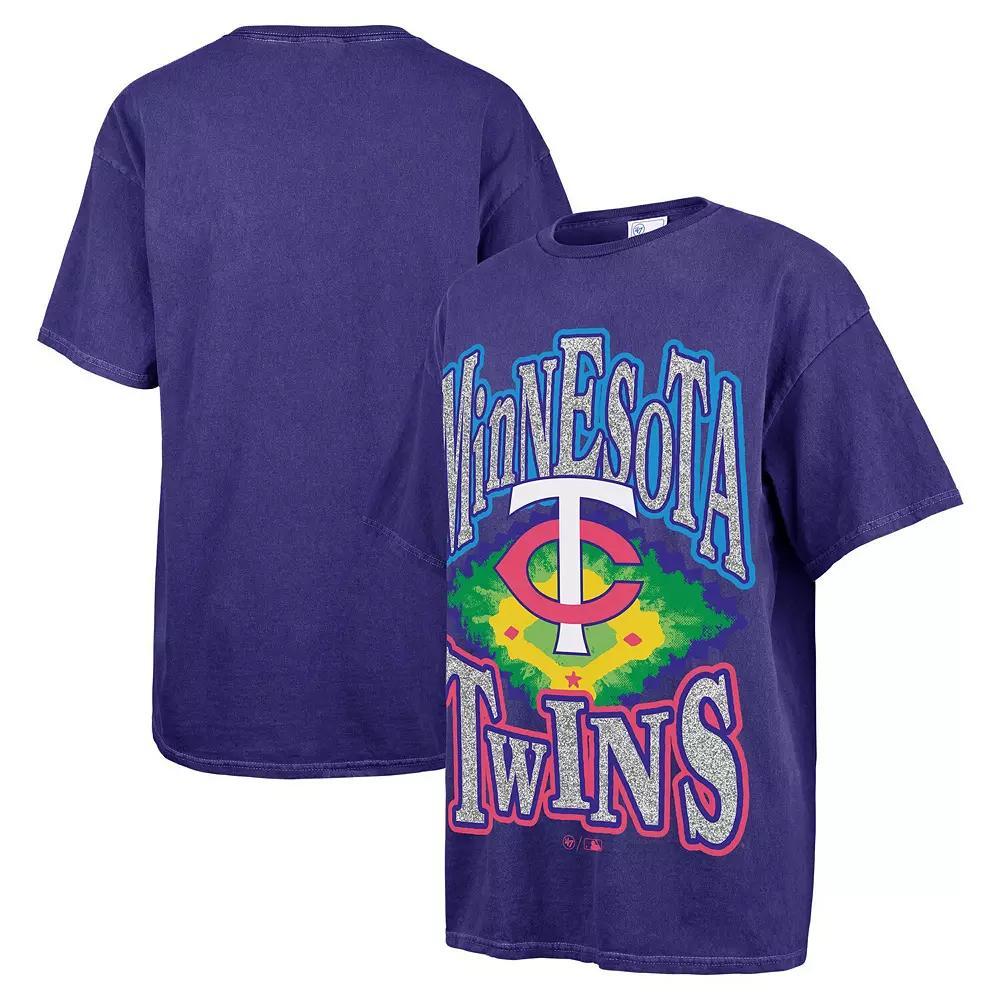 Womens 47 Minnesota Twins Flashing Lights Boyfriend T-Shirt Blue Product Image